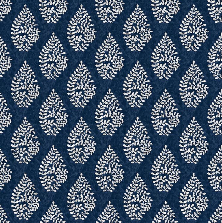 Chatham Glyn Indienne Bagru Indigo Fabric