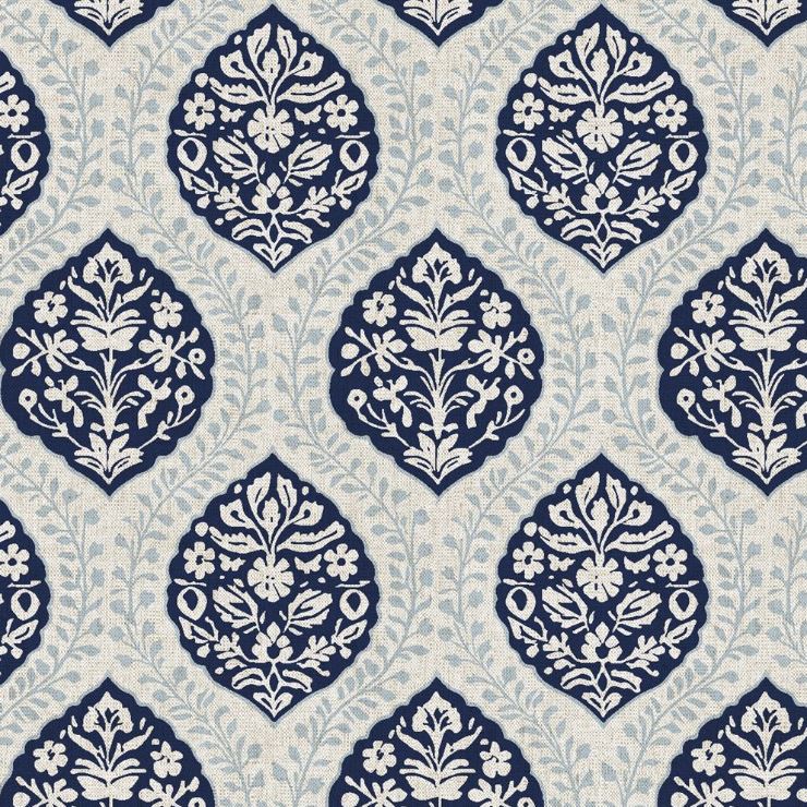 Chatham Glyn Indienne Dehli Indigo Fabric