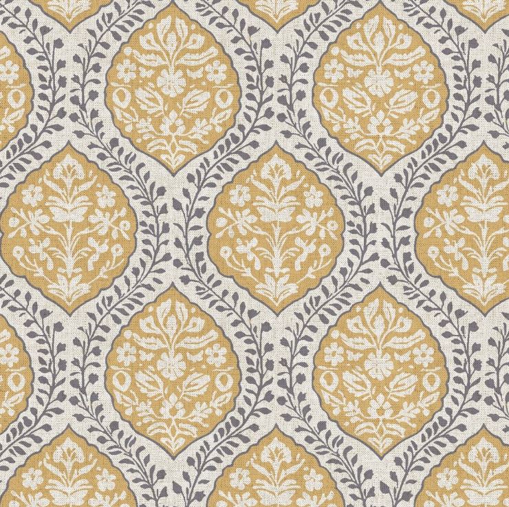Chatham Glyn Indienne Dehli Ochre Fabric