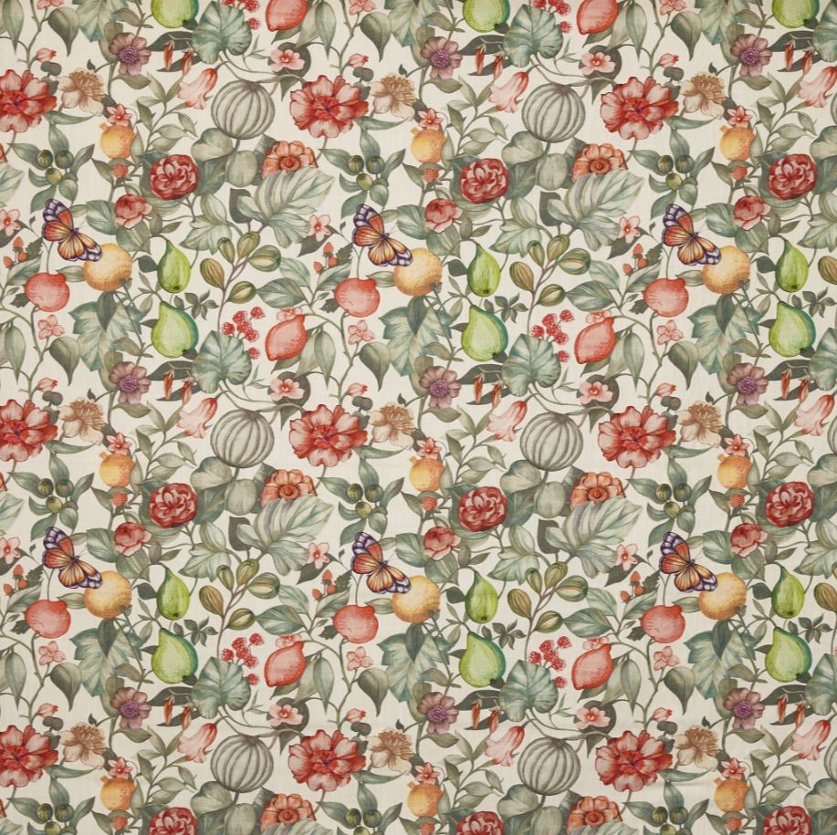 Prestigious Textiles Fleur Clemence Papaya Fabric