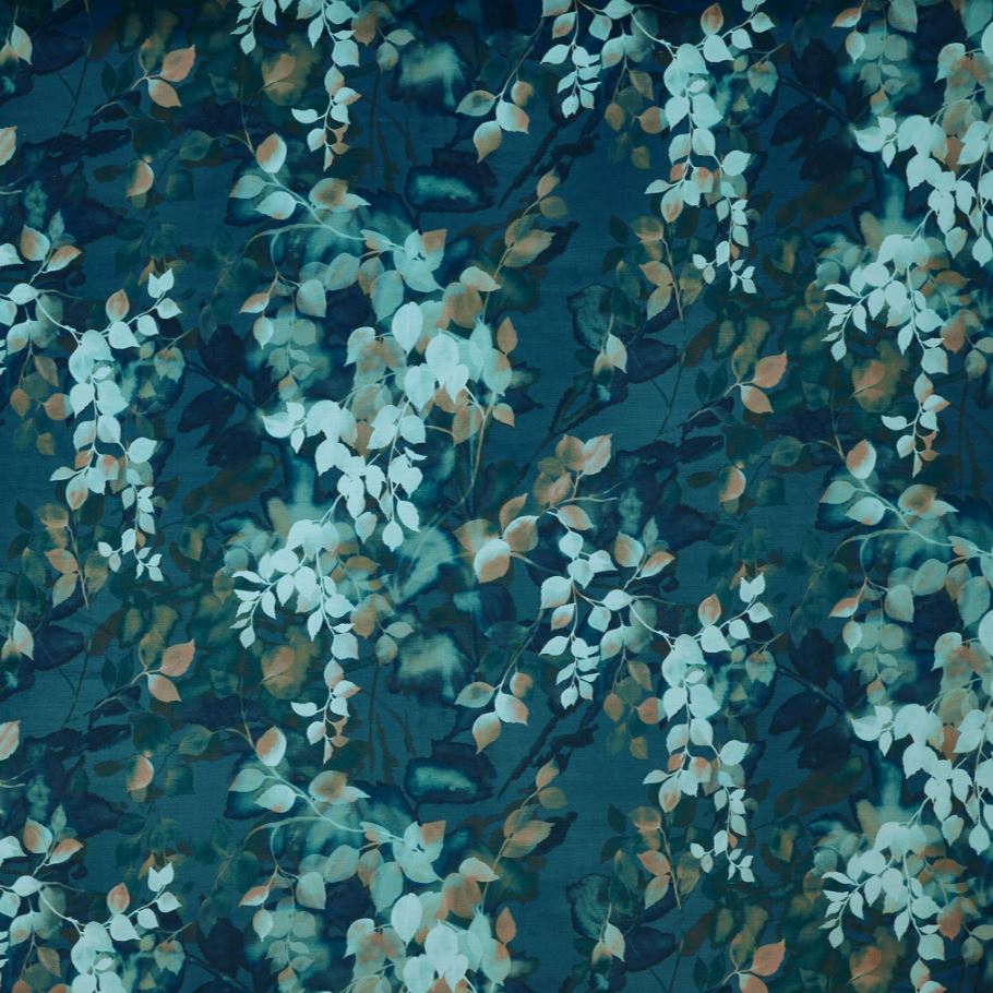Prestigious Textiles Winter Garden Fantasy Sapphire Fabric