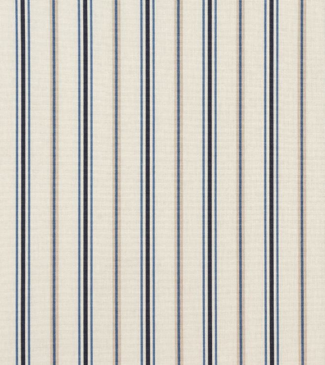 Fryetts Coast Salcombe Stripe Navy Fabric