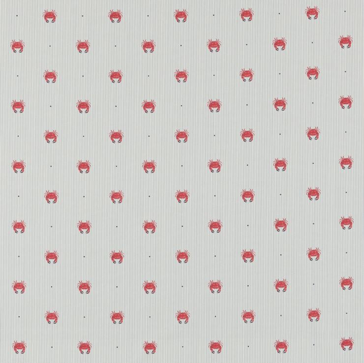 Fryetts Coast Rockpool Red Fabric