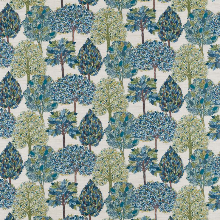 Porter & Stone Arboretum Arbre Teal Fabric