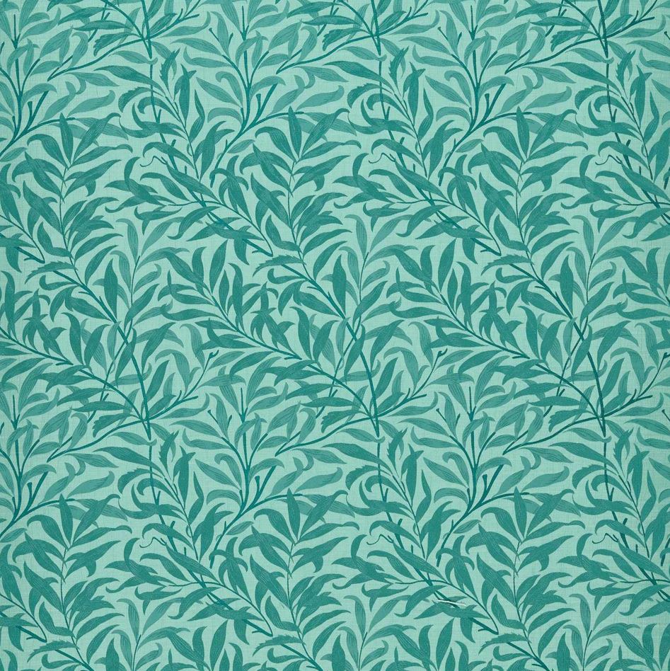 Clarke & Clarke William Morris Weaves Willow Boughs Jacquard Teal Fabric