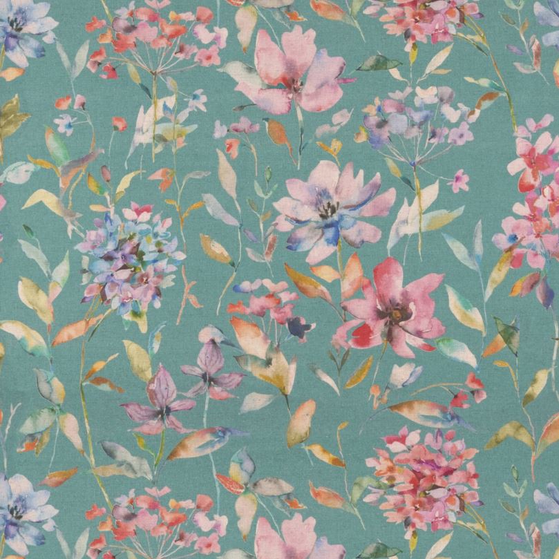 Belfield Chartwell Claremont Teal Fabric