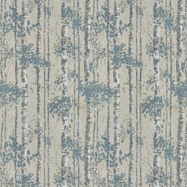 Belfield Woodland Birch Indigo Fabric