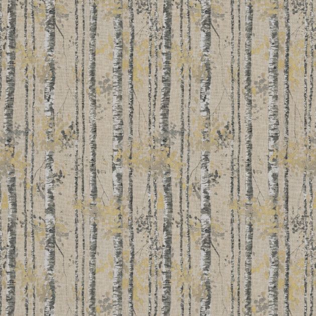 Belfield Woodland Birch Ochre Fabric