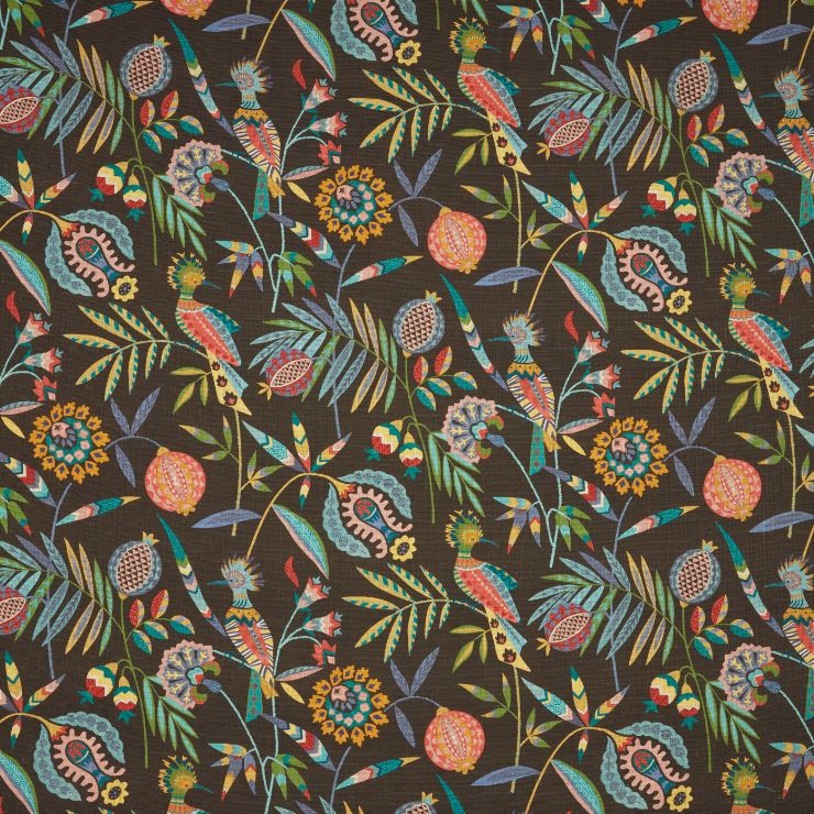 ILIV Artisan Hoopoe Charcoal Fabric