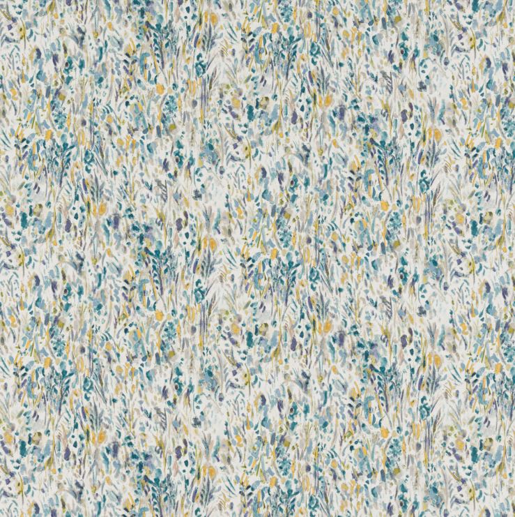 Porter & Stone Wild Meadow Brockhole Teal Fabric