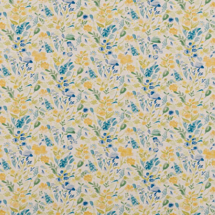 Porter & Stone Wild Meadow Wild Meadow Teal Fabric