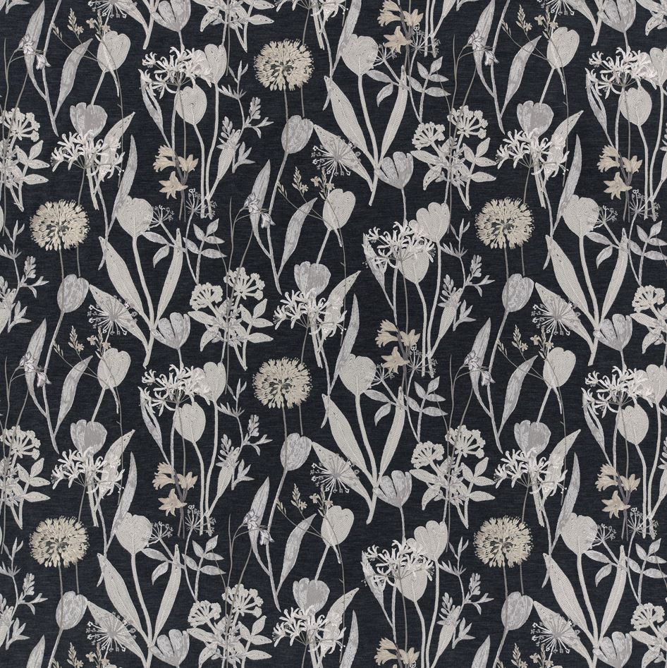 Kai Oshibana Niwa Noir Fabric