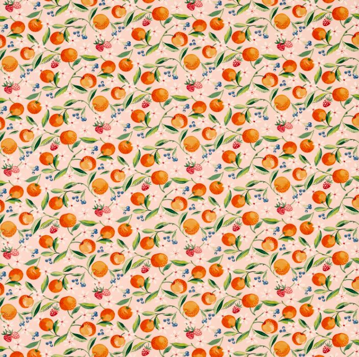 Studio G Montage II Orange Blossom Blush Fabric