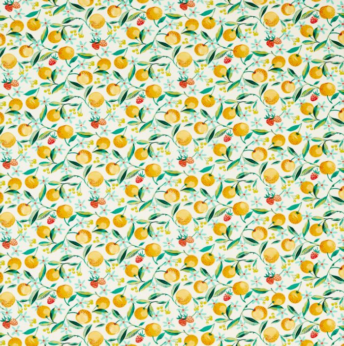 Studio G Montage II Orange Blossom Citron Fabric