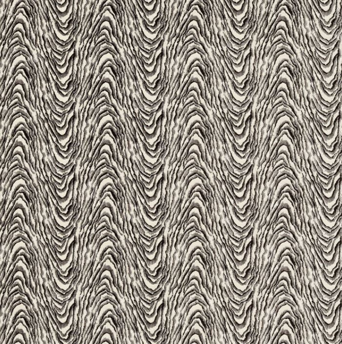 Clarke & Clarke Metropolitan Delvoye Noir Fabric