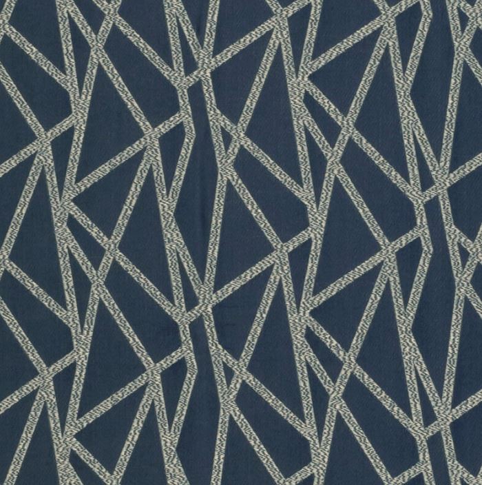 Clarke & Clarke Metropolitan Geomo Ink Fabric