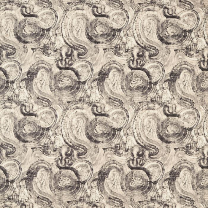 Clarke & Clarke Metropolitan Hatoum Noir Fabric