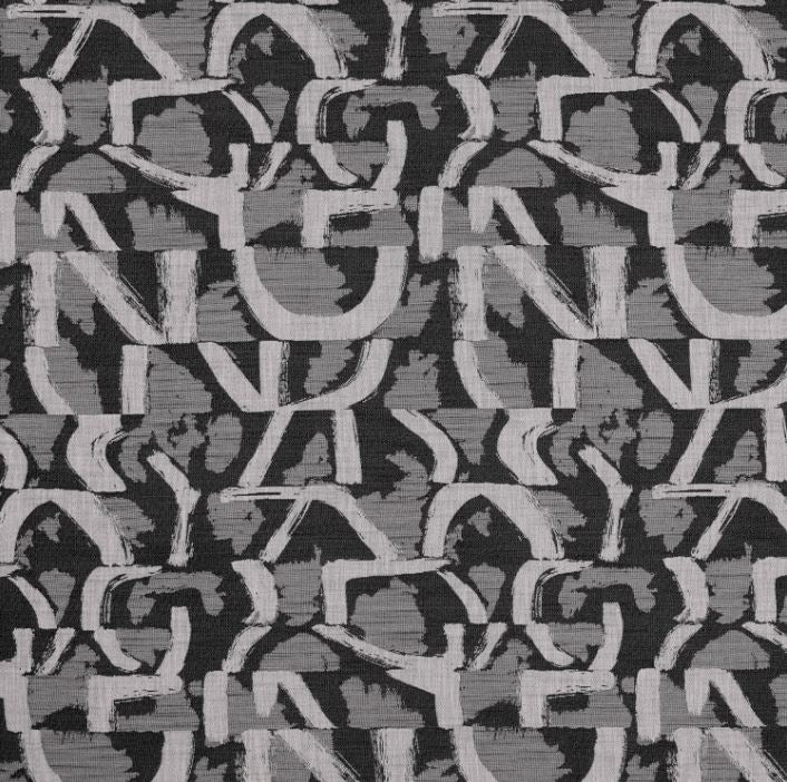 Clarke & Clarke Metropolitan Piero Noir Fabric