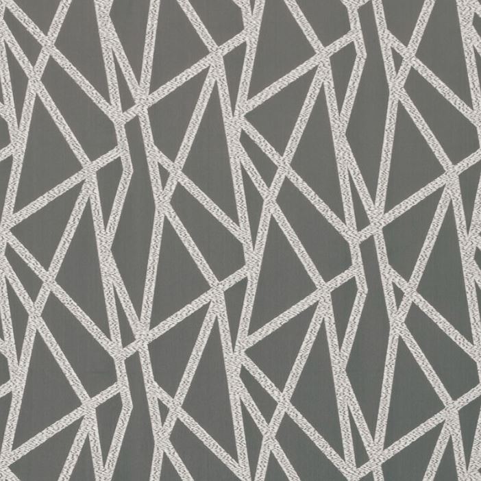 Clarke & Clarke Metropolitan Geomo Pewter Fabric