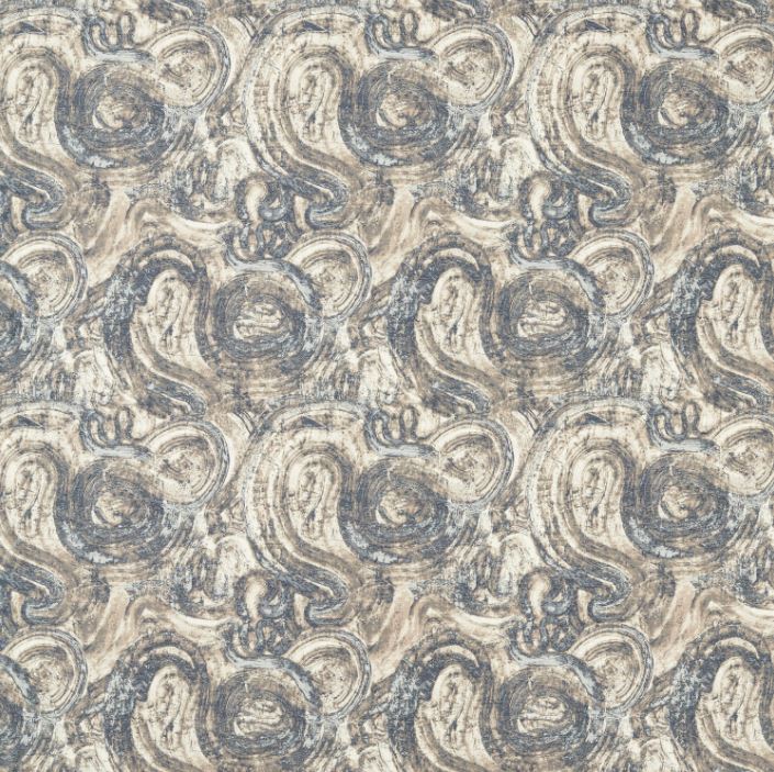 Clarke & Clarke Metropolitan Hatoum Ink Fabric
