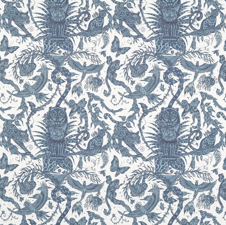 Emma J Shipley Mythica Bosque Dreams Jacquard Ink Fabric