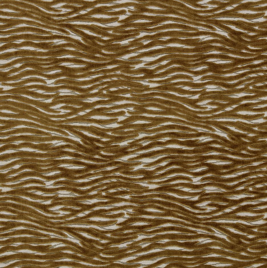 Emma J Shipley Mythica Wildstripe Bronze Fabric