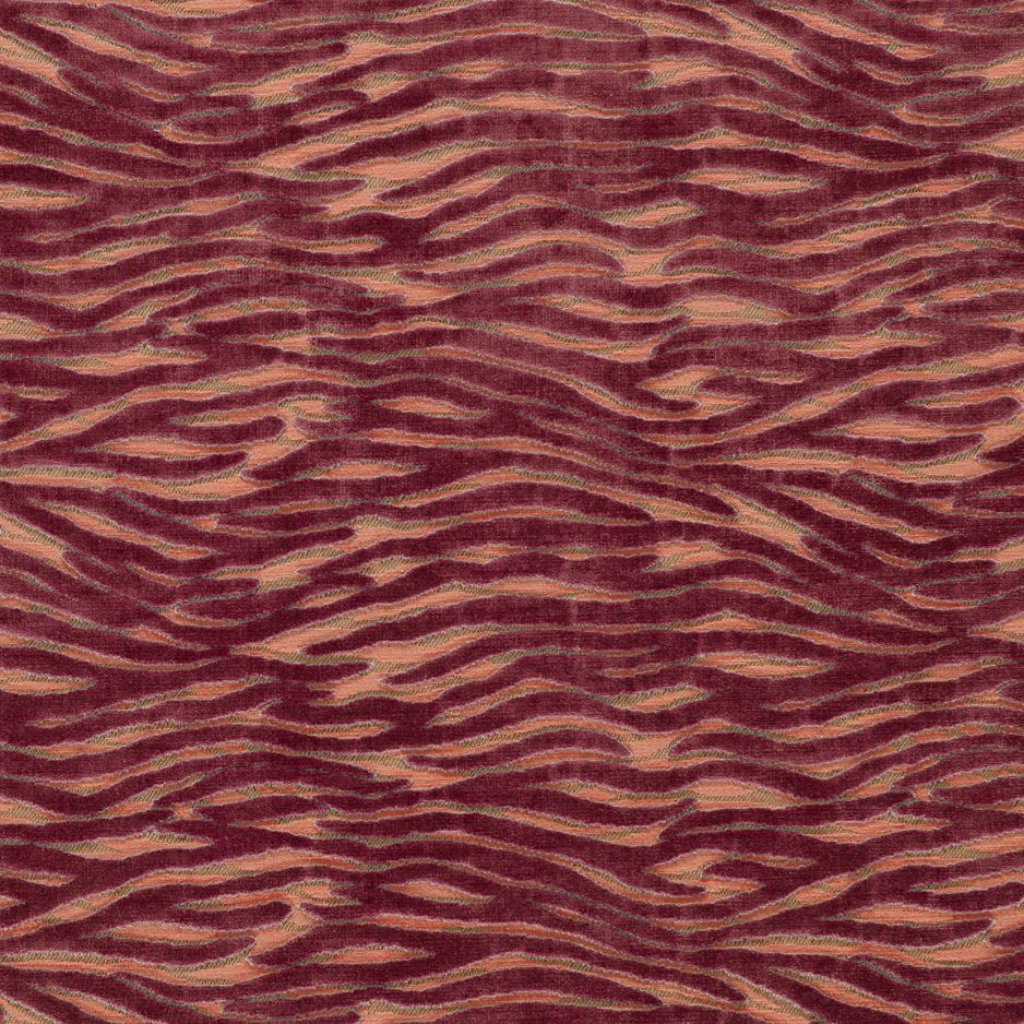 Emma J Shipley Mythica Wildstripe Coral Fabric