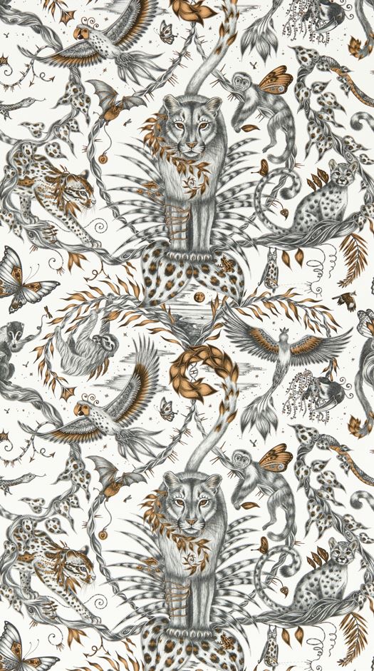 Emma J Shipley Mythica Bosque Dreams Bronze Wallpaper