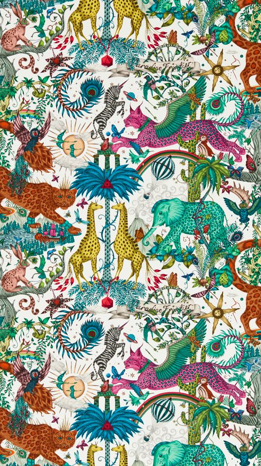 Emma J Shipley Mythica Paradise Lost Ivory Wallpaper