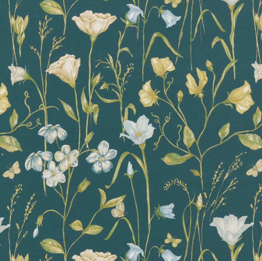 Ashley Wilde Florian Orlena Kingfisher Fabric
