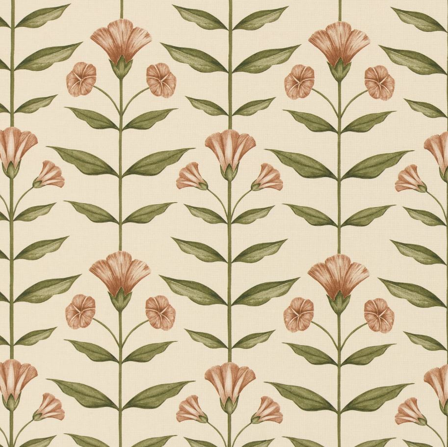 Ashley Wilde Florian Ottilie Terracotta Fabric