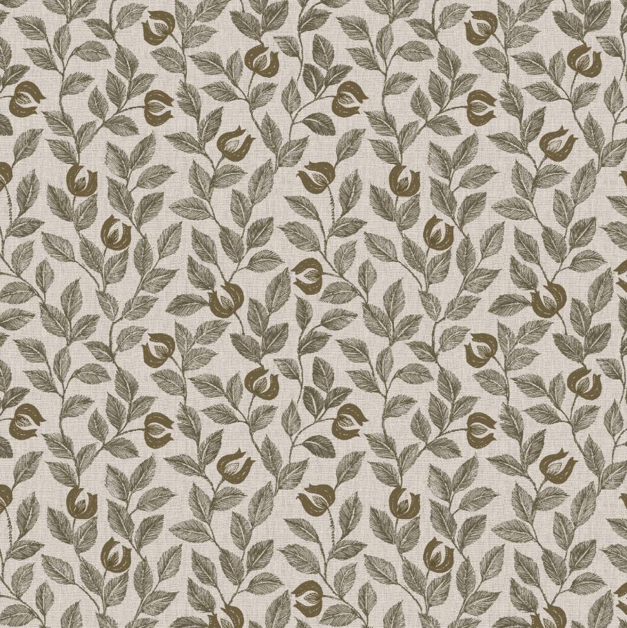 Ashley Wilde Toulouse Adeline Walnut Fabric