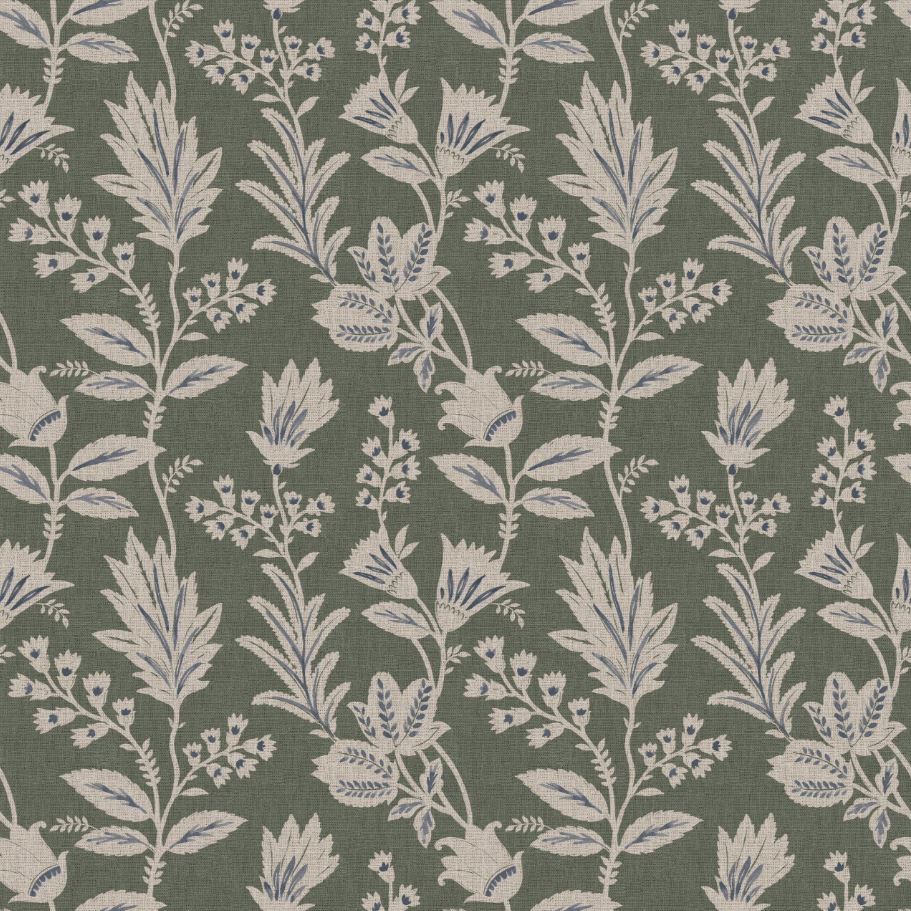 Ashley Wilde Toulouse Caravelle Moss Fabric