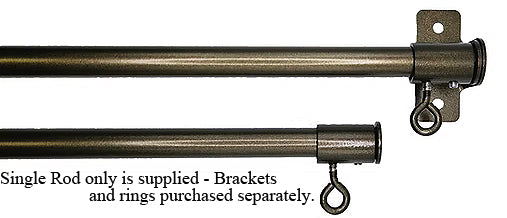 Cameron Fuller 12mm Metal Cafe Rod only Bronze – Just Poles