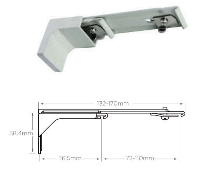 Speedy Fineline Pro Double Support Brackets Face Fix White