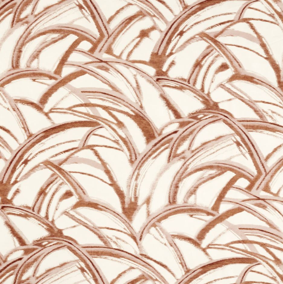 Harlequin Kasuri Kimono Burnt Terracotta/Blush Fabric