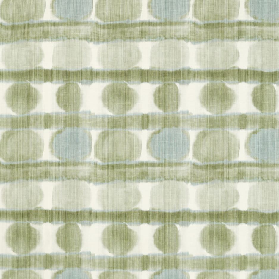 Harlequin Kasuri Haruka Artichoke/Seaglass Fabric
