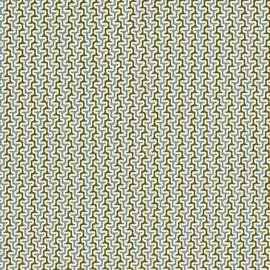 Harlequin Kasuri Sashiko Sky/Olive Fabric