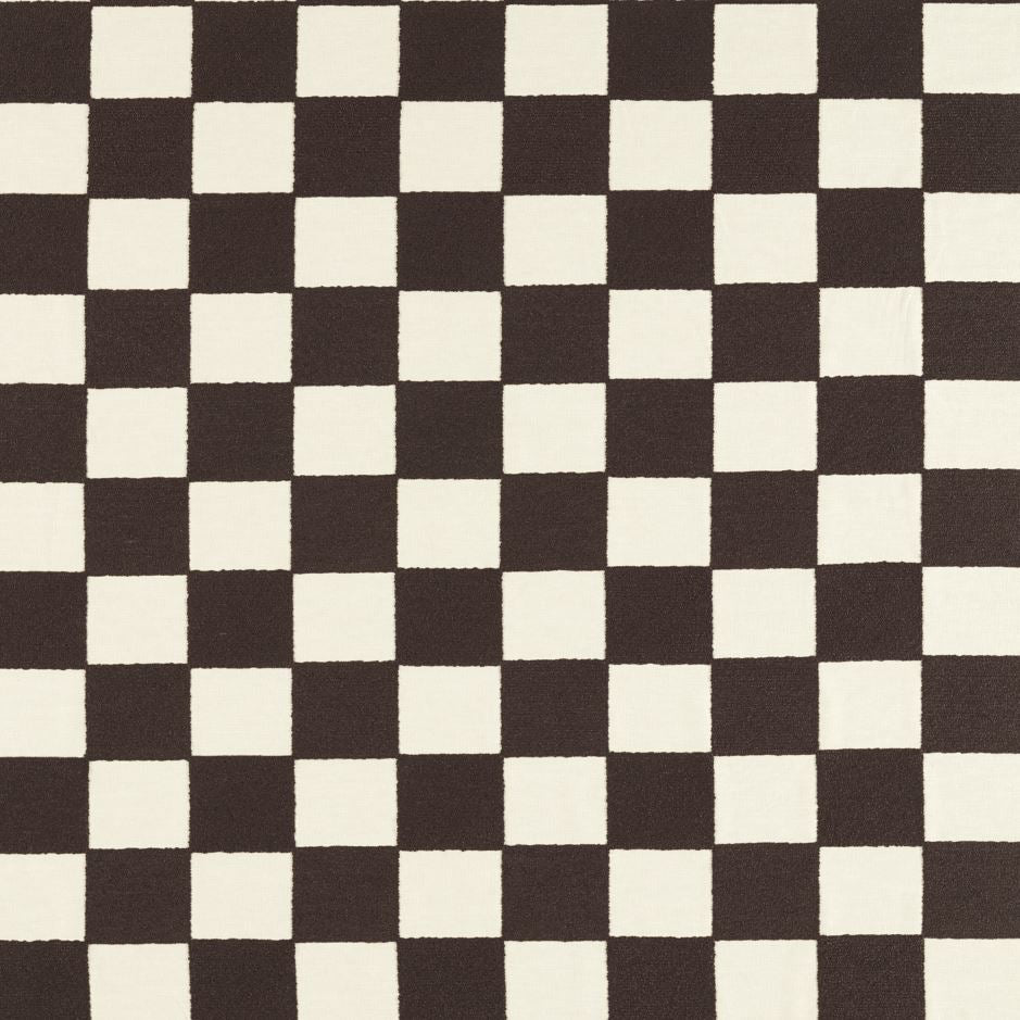 Harlequin x Henry Holland Blenets Check Chocolate Fabric