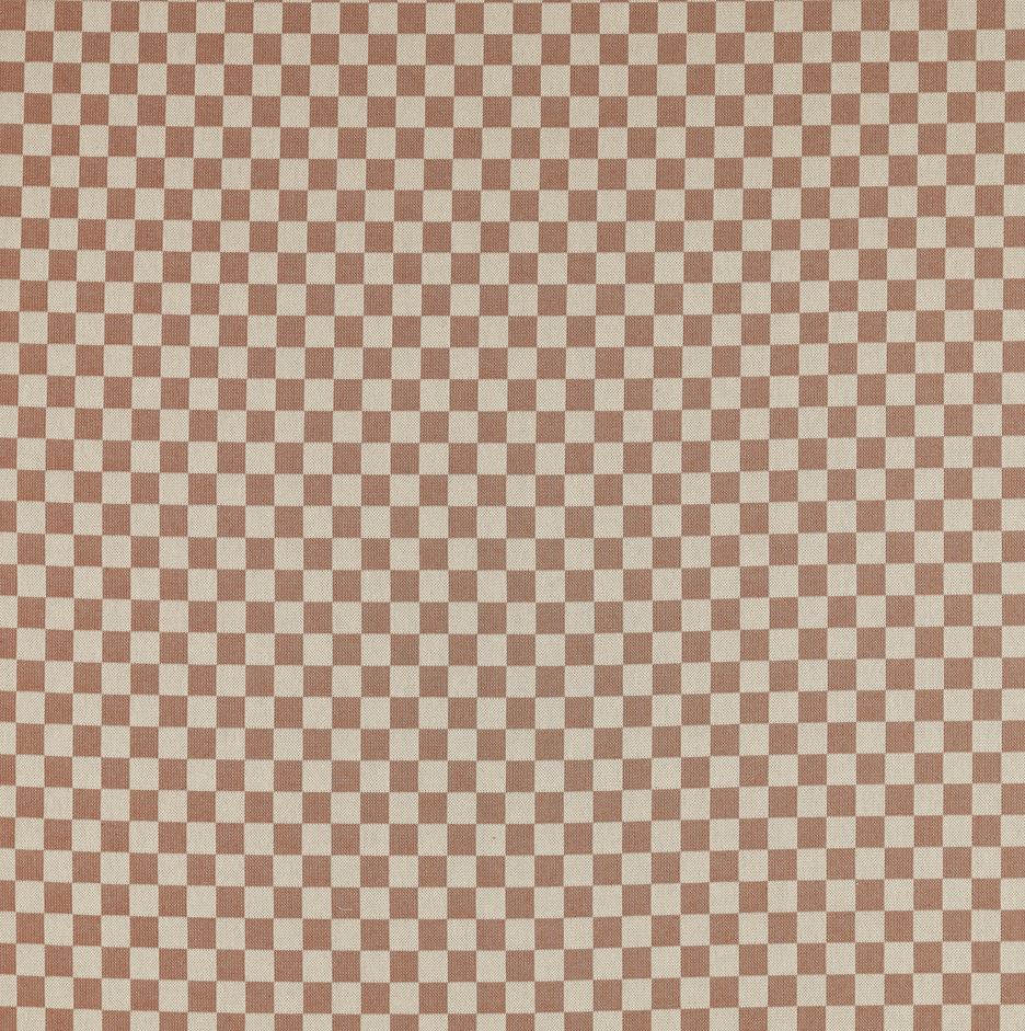 Harlequin x Henry Holland Weaves Blenets Check Mini Terracotta Fabric