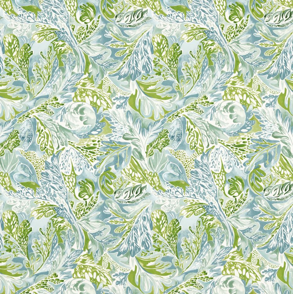 Harlequin Indoor Outdoor Prints Aloutau Sweet Pea/Sky/Stone Fabric