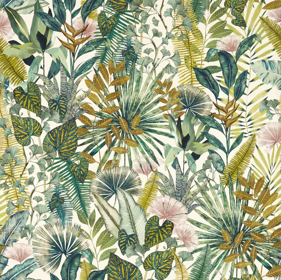 Harlequin Indoor Outdoor Prints Floreana Bleached Coral/Succulent Fabric