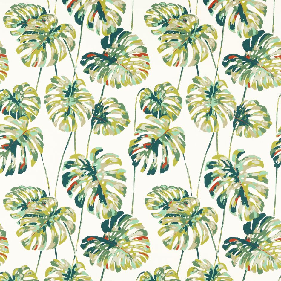 Harlequin Indoor Outdoor Prints Kelapa Emerald Fabric
