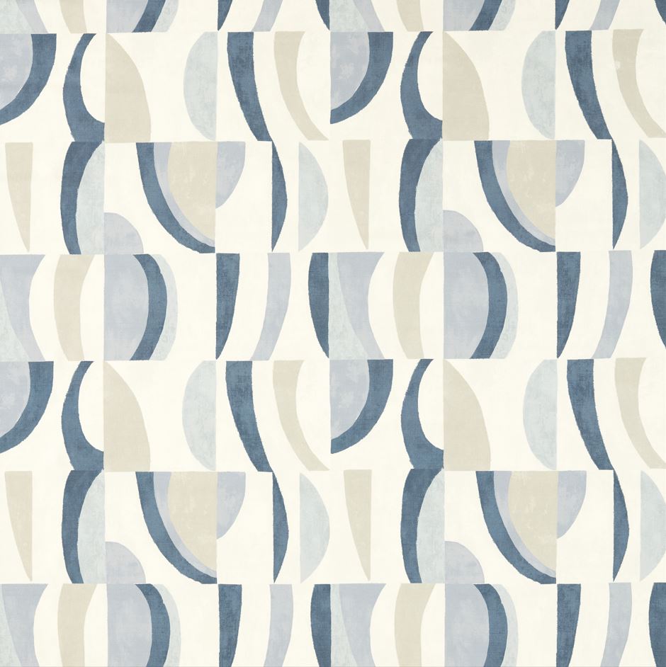 Harlequin Reflect Torillo Sky/Cornflower/Linen Fabric