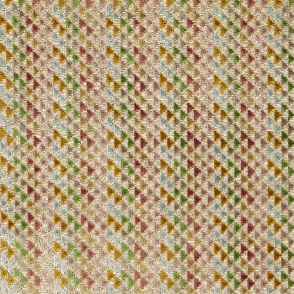 Harlequin Reflect Velvets Vidi Blush/Ochre/Kelly Fabric