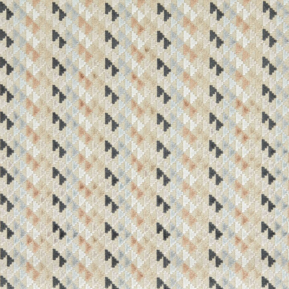 Harlequin Reflect Velvets Vidi Sky/Slate/Taupe Fabric