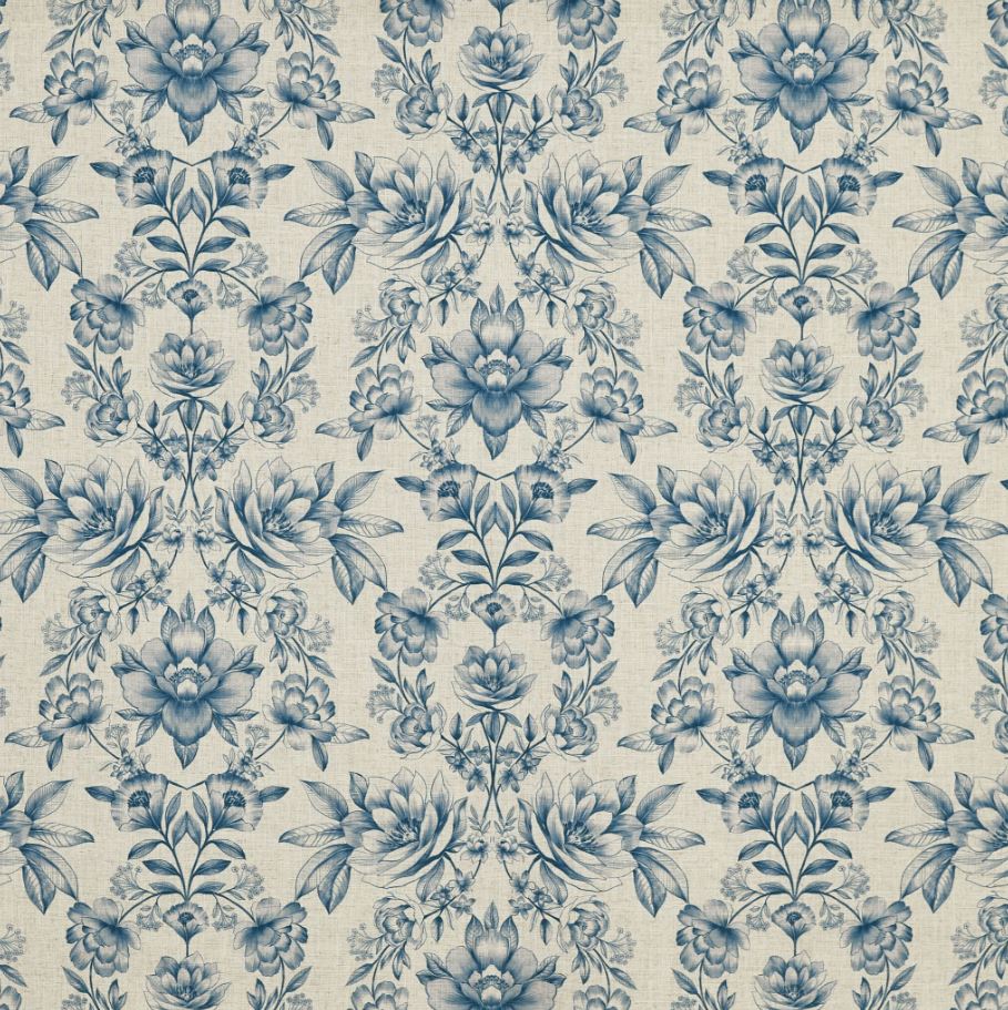 Prestigious Textiles Summer Renaissance Makassar Cobalt Fabric