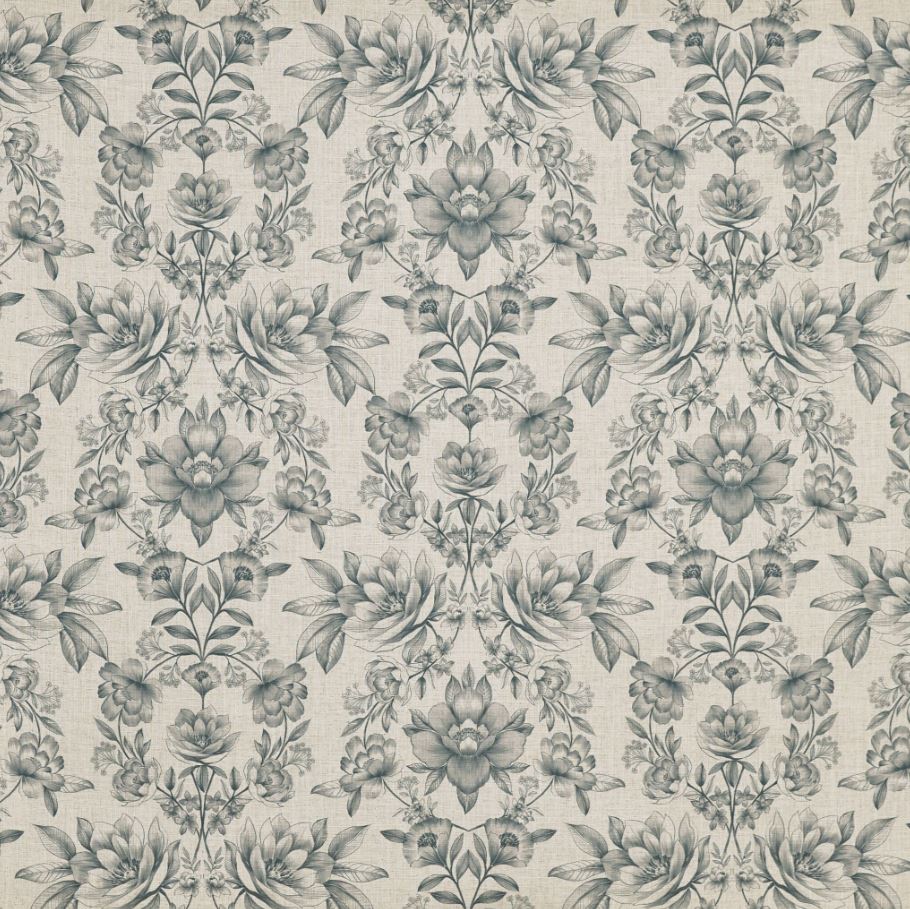 Prestigious Textiles Summer Renaissance Makassar Slate Fabric