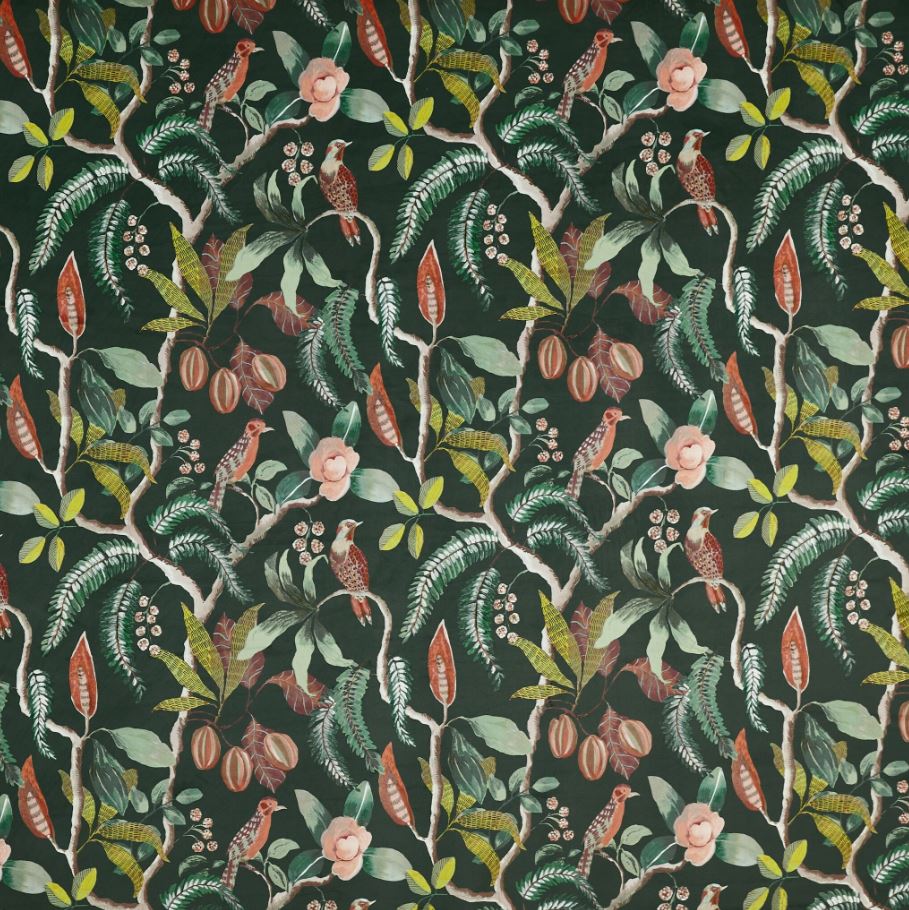 Prestigious Textiles Summer Renaissance Sumatra Emerald Fabric
