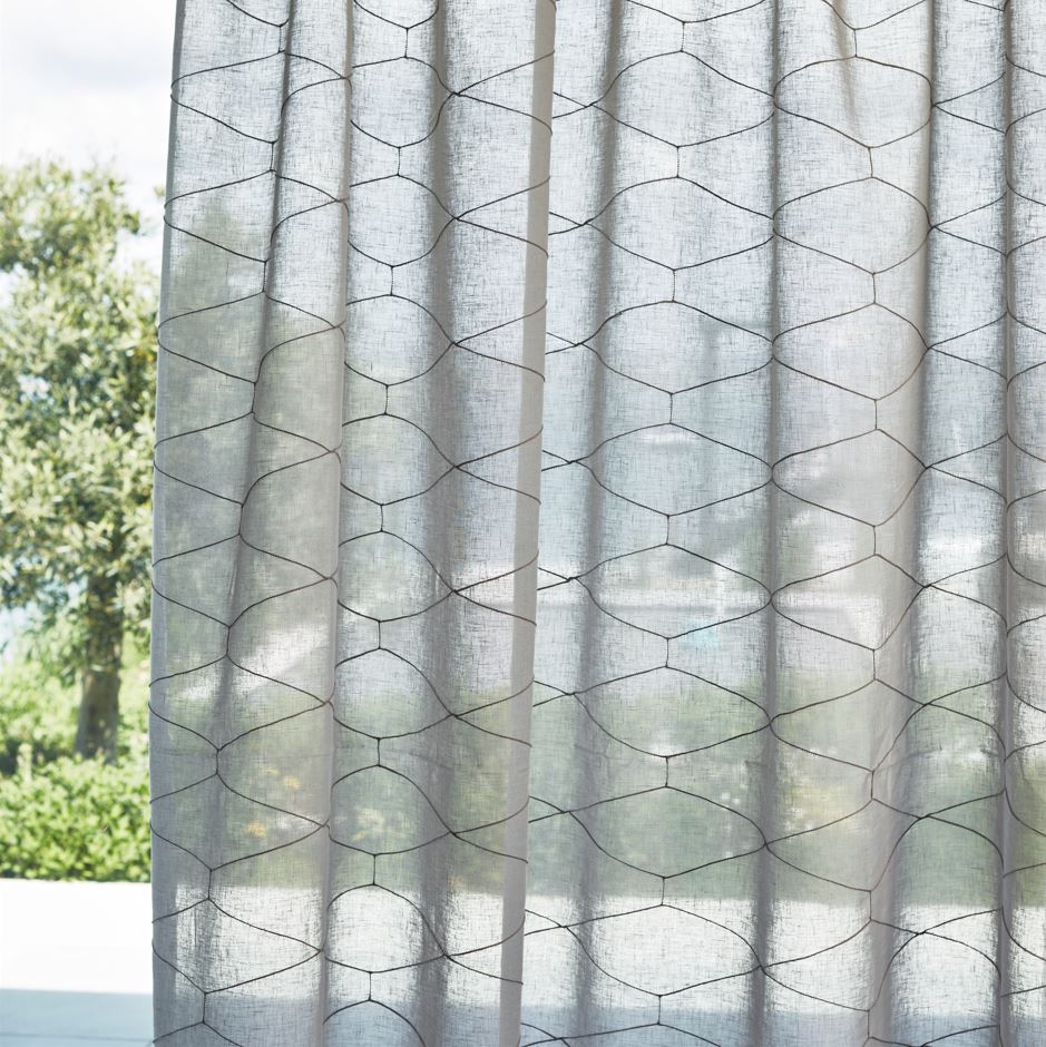 Harlequin Sheers 1 Arbor Temple Grey Fabric
